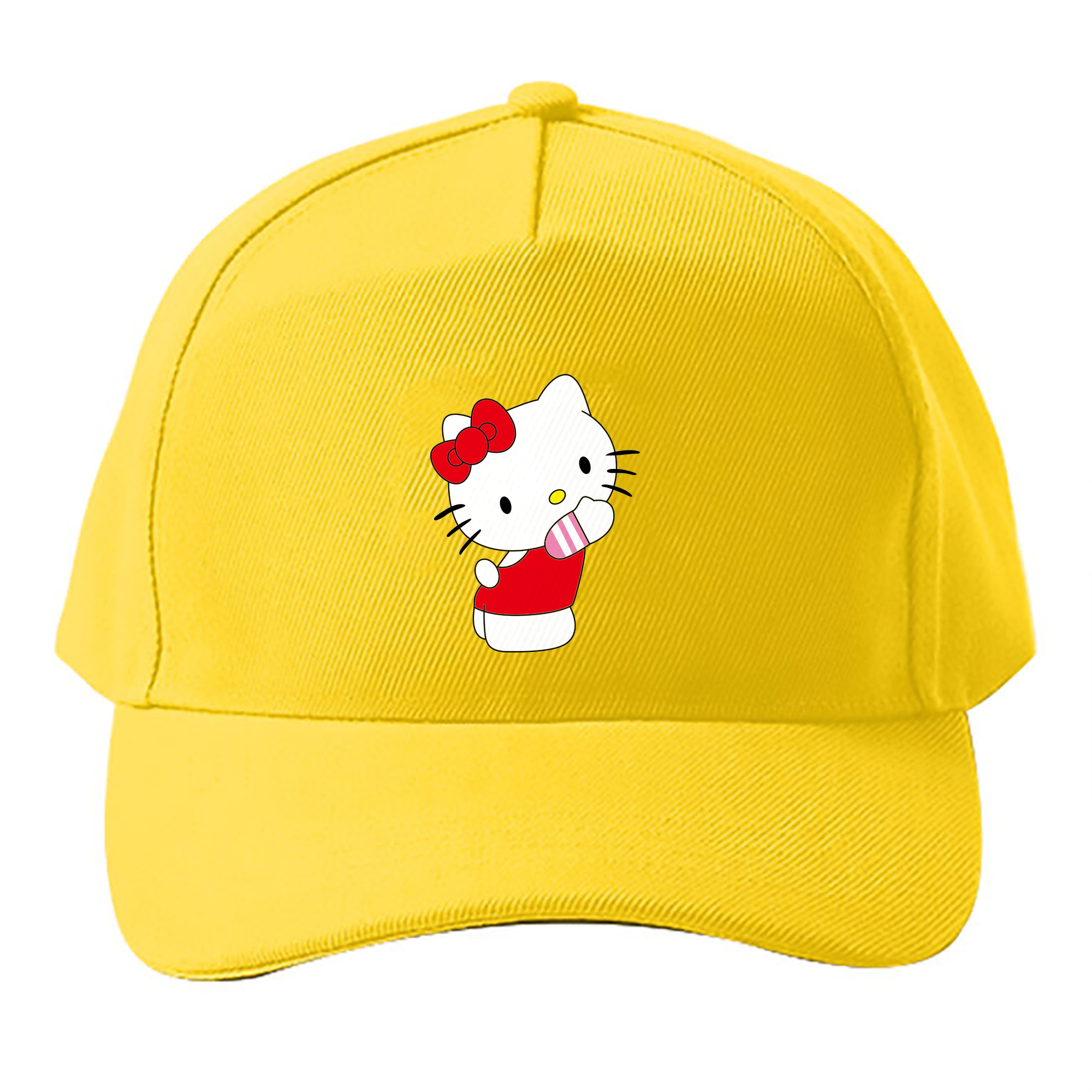 （画像用） Hello Kitty ハローキティ ベースボールキャップ 綿100％ 男女兼用 帽子 スポーツ